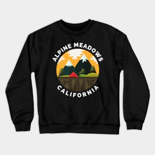 Alpine Meadows Ski Snowboard Mountain California Yosemite - Travel Crewneck Sweatshirt